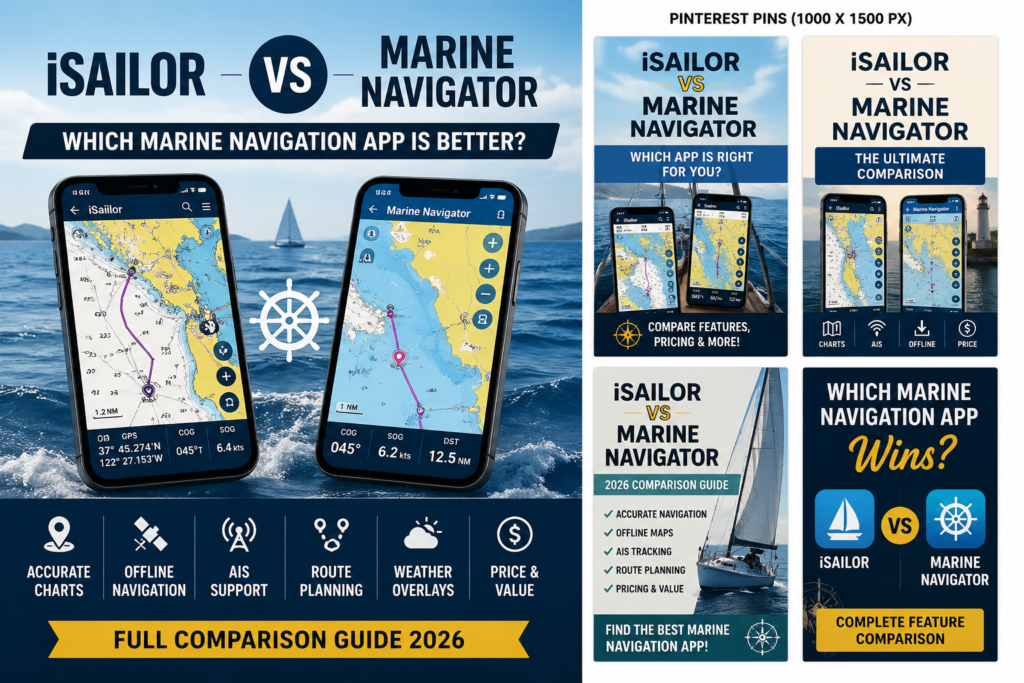 iSailor vs Marine Navigator