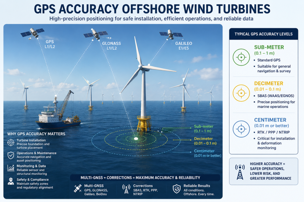 GPS accuracy wind turbines