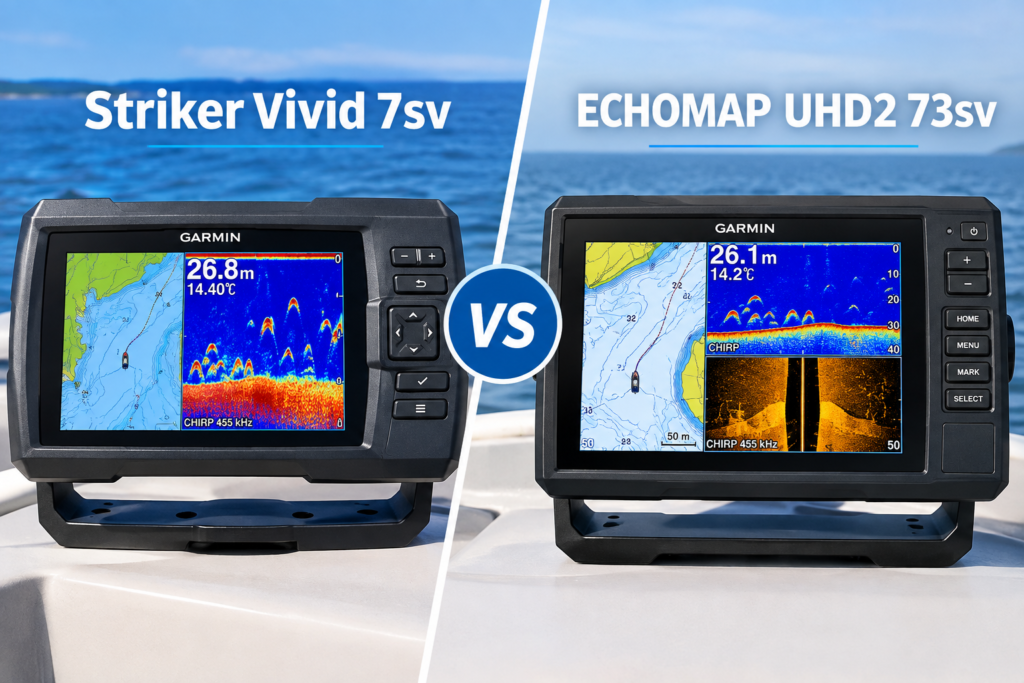 Striker Vivid 7sv vs ECHOMAP UHD2 73sv